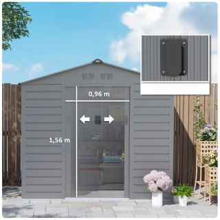 Domek Ogrodowy 213 x 131 x 192 cm Szary 2,43 m² PAKO 84H-352V00SR