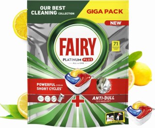 FAIRY Kapsułki Do Zmywarki Platinum Plus All in One Lemon 71 szt.