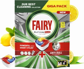 FAIRY Kapsułki Do Zmywarki Platinum Plus All in One Lemon 71 szt.