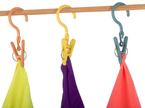 Klamerki Spinacze z Haczykiem Do Prania Ubrań Bielizny 3 szt. - 27325