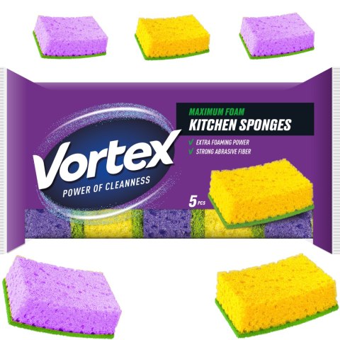 VORTEX Gąbki kuchenne 5 szt.
