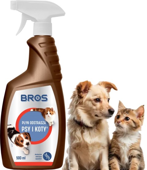BROS - płyn odstrasza psy i koty 500ml