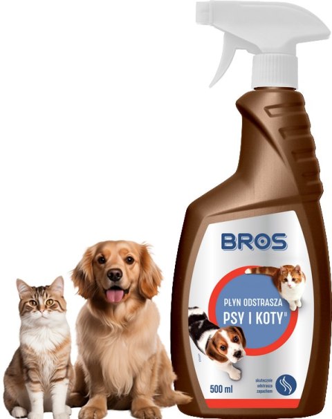 BROS - płyn odstrasza psy i koty 500ml