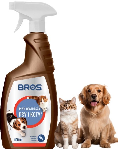BROS - płyn odstrasza psy i koty 500ml