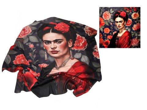 Chusta - Inspirowana malarstwem F. Kahlo (CARMANI)