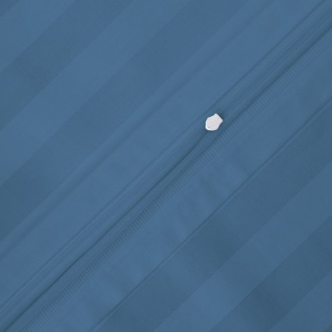 Poszewka satyna bambusowo-bawełniana STRIPE CORNFLOWER/70x80 z listwą