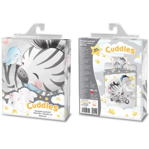 Pościel bawełna 100x135 + 40x60 Zebra