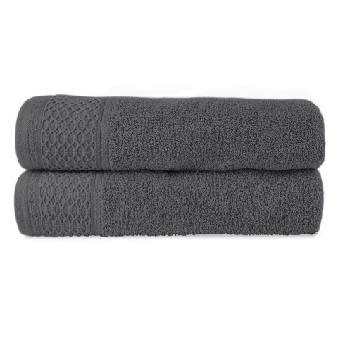 Ręcznik D Bawełna 100% Solano Beż + Ciemny Popiel (P) 2x50x90+2x70x140 kpl.