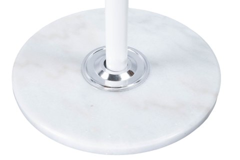 Nowoczesny podłogowy stojący obrotowy wieszak na ubrania marmurowa podstawa biały