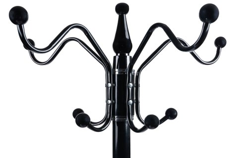 Nowoczesny podłogowy stojący obrotowy wieszak na ubrania marmurowa podstawa czarny