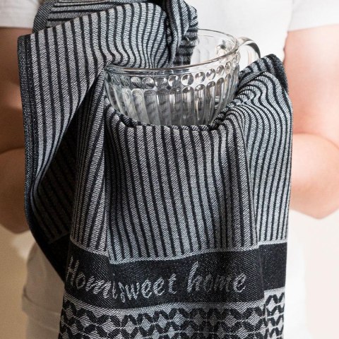 SWEET HOME Ścierka kuchenna, rozmiar 50x70cm, kolor czarny 007 (promocja)