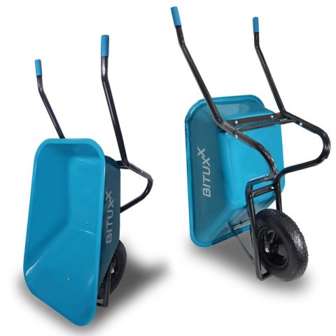 Taczka ogrodowa niebieska 250kg 100L