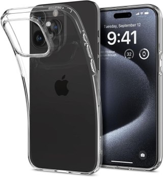 Etui na iPhone 15 Pro Liquid Crystal - przezroczyste