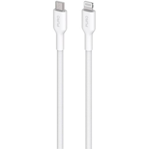 Kabel przewód z MFI USB-C - iPhone Lightning 1.2m - biały