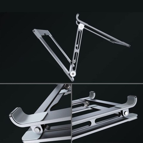 Podstawka uniwersalna rozkładana na laptop do 17'' - szara