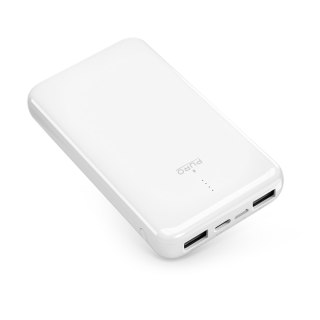 Powerbank 10000mAh USB-A USB-C 12W - biały