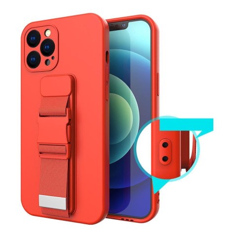 Silikonowe etui ze smyczą paskiem do Xiaomi Poco M4 Pro 5G Rope Case - czarny