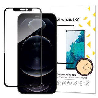 Szkło hartowane do iPhone 14 Plus / 13 Pro Max na cały ekran z ramką Case Friendly - czarny