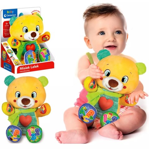 Clementoni baby maskotka miś interaktywna Misiek Lelek 50704