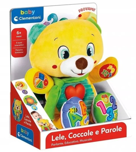 Clementoni baby maskotka miś interaktywna Misiek Lelek 50704