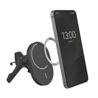 Uchwyt samochodowy do telefonu z ładowarką Qi2 MagSafe 15W - czarny