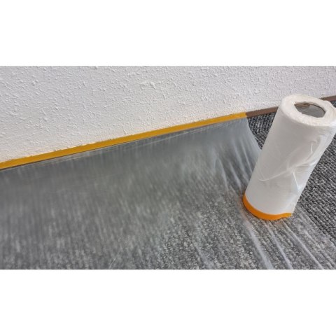 Folia malarska z taśmą 270 cm x 33m ANTYCHLAP
