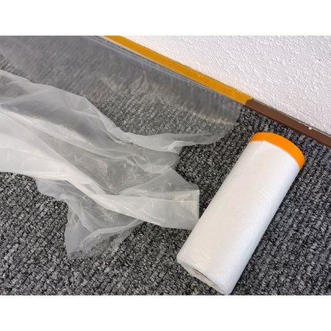 Folia malarska z taśmą 270 cm x 33m ANTYCHLAP