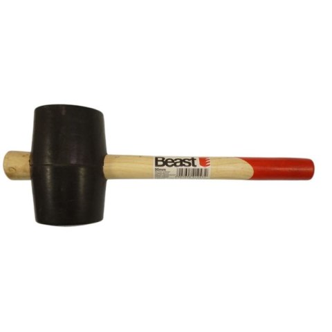 Młotek gumowy 90mm z drewnianą rączką 1200g