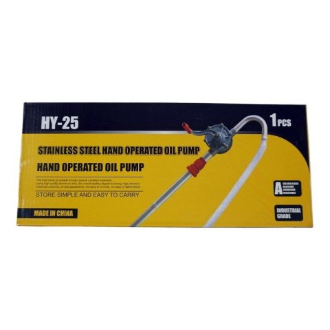 Pompa ręczna do ropy paliwa oleju nafty glikolu beczki na korbę ALU 30l/min