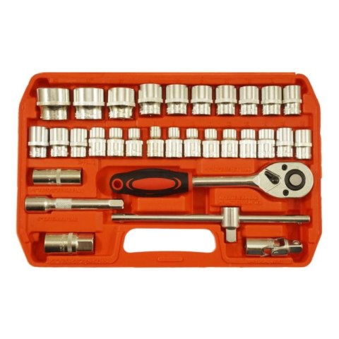 Zestaw kluczy nasadowych 1/2" 8-32MM CV 32szt