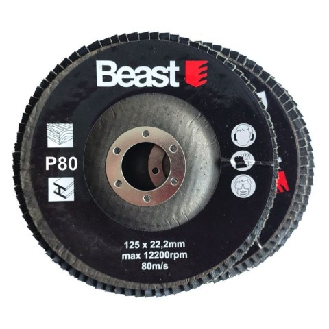 DYSK ŚCIERNY ŚCIERNICA P80/125mm 3 SZT.