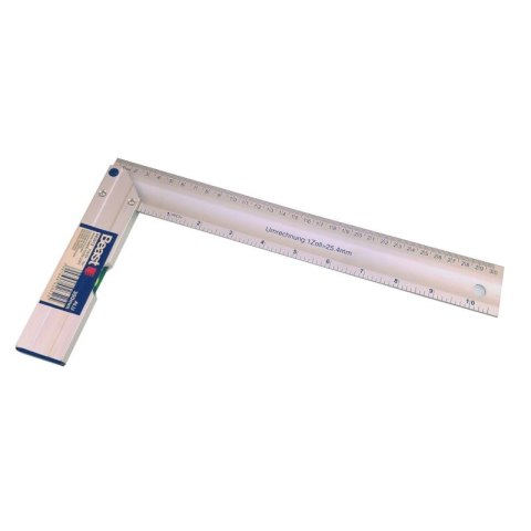 KĄTOWNIK ALUMINIOWY Z POZIOMICĄ 300 mm