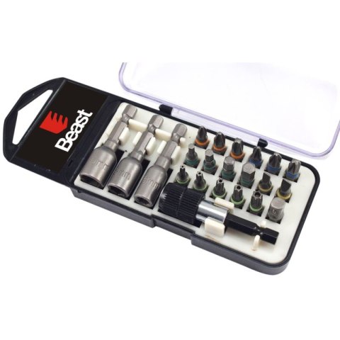 KOŃCÓWKI WKRĘTAKOWE DO WIERTARKI 22el, BITY I NASADKI stal S2