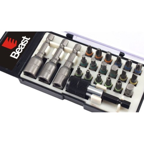 KOŃCÓWKI WKRĘTAKOWE DO WIERTARKI 22el, BITY I NASADKI stal S2