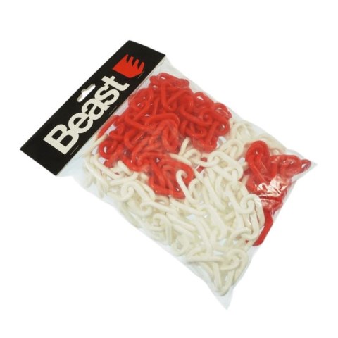 ŁAŃCUCH OSTRZEGAWCZY BIAŁO-CZERWONY 5m