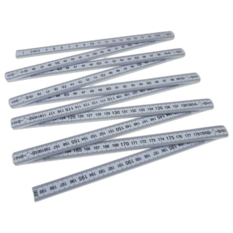 Metrówka miara składana 2 m dla elektryków plastikowa