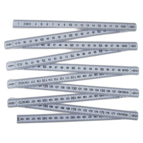 Metrówka miara składana 2 m dla elektryków plastikowa