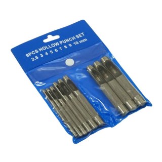 PRZEBIJAKI DO SKÓRY 2,5-10MM, ZESTAW 9 SZT.