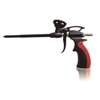 Pistolet do pianki piany montażowej PROFESIONAL TEFLON CZERWONY MASYWNA RĄCZKA