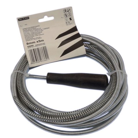 Spirala hydrauliczna żmijka przetykacz rur 8MMx5M ocynkowana