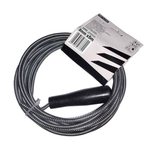 Spirala hydrauliczna żmijka przetykacz rur 8MMx5M ocynkowana