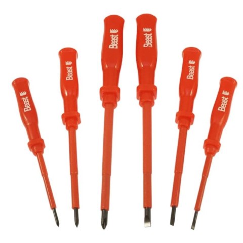 Śrubokręty wkrętaki izolowane MAGNETYCZNE 3 płaskie 3 krzyżakowe