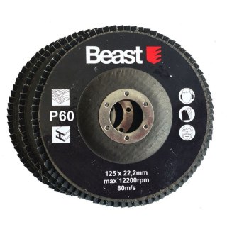 TARCZA DO SZLIFOWANIA LAMELKOWA LAMELKA P60 115mm 3 SZT