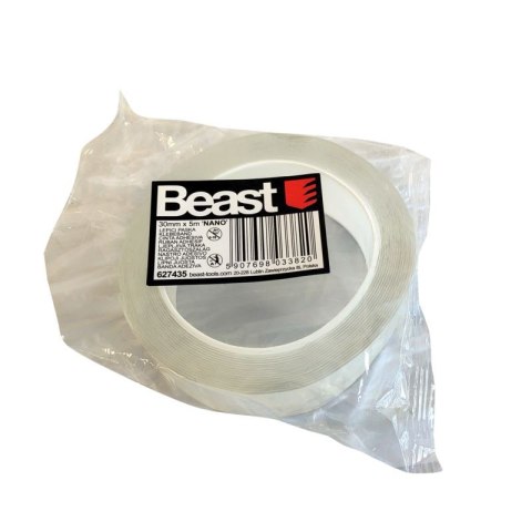 Taśma dwustronna nano samoprzylepna wodoodporna MEGA MOCNA GRUBA 5 m x 3 cm NANO