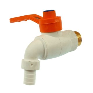 Zawór kran kurek kulowy ogrodowy czerpalny 1/2" cal plastikowo mosiężny