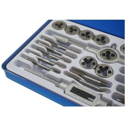 Zestaw narzynek i gwintowników walizka kalibrownik 24 szt M5-M12 1/8 NPT