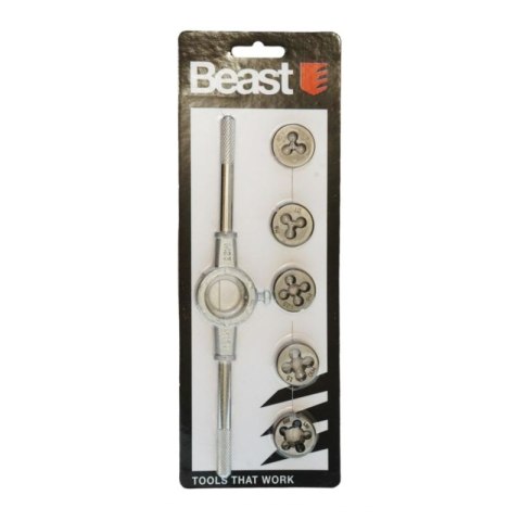 Zestaw narzynek metrycznych kalibrownik 6 szt M5-M12