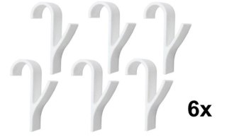 6x HACZYK WIESZAK NA RĘCZNIKI GRZEJNIK KALORYFER UCHWYT ŁAZIENKOWY ZESTAW