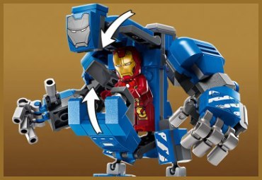 76315 - LEGO Super Heroes - Laboratorium Iron Mana: Zbrojownia