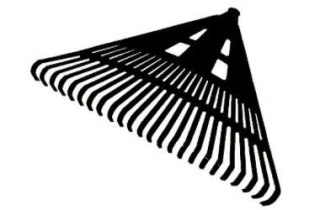 Grabie grabki ogrodowe wachlarzowe DO LIŚCI TRAWY OGRODU 610 mm ECO